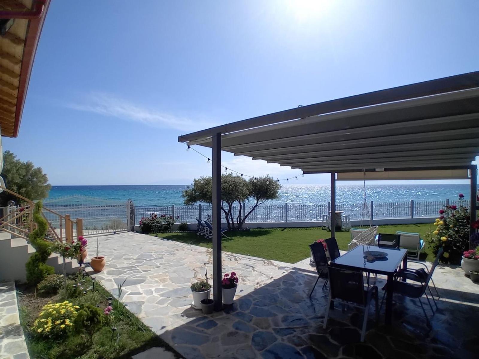 Beachfront Villa Athina Vergia Exterior photo